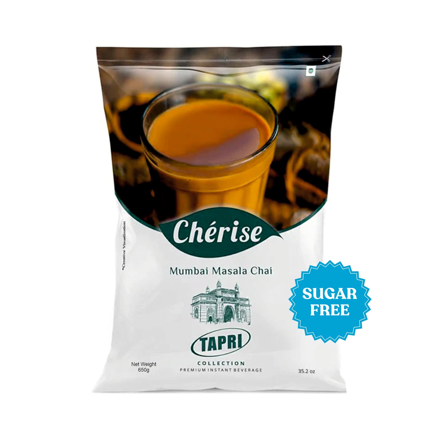 SF Cherise Tapri Premium Mumbai Masala Chai, Instant Tea Premix (650g Pouch)