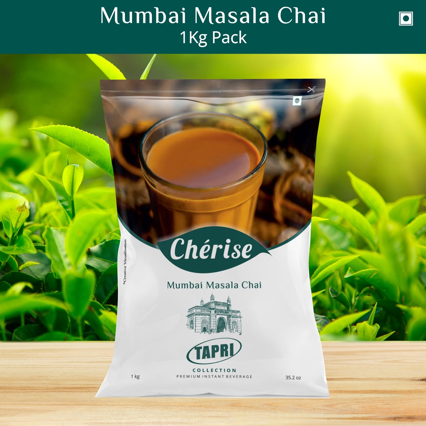 Cherise Tapri Premium Mumbai Masala Chai, Instant Tea Premix (1 kg Pouch)
