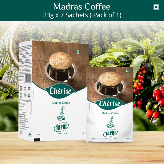 Cherise Tapri Premium Madras Coffee Instant Premix (23 g x 7 Sachets)