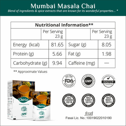Cherise Tapri Premium Mumbai Masala Chai (23g x 7 sachets)