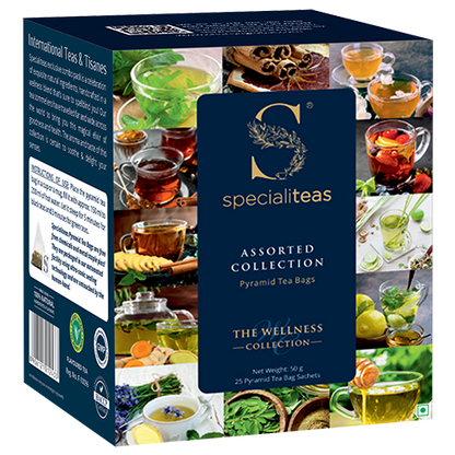 Cherise Specialiteas Assorted Black Teas and Green Teas (2 g x 25 Pyramid Tea Bags)