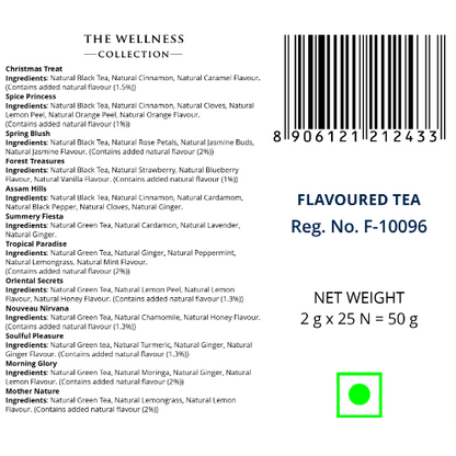 Cherise Specialiteas Assorted Black Teas and Green Teas (2 g x 25 Pyramid Tea Bags)