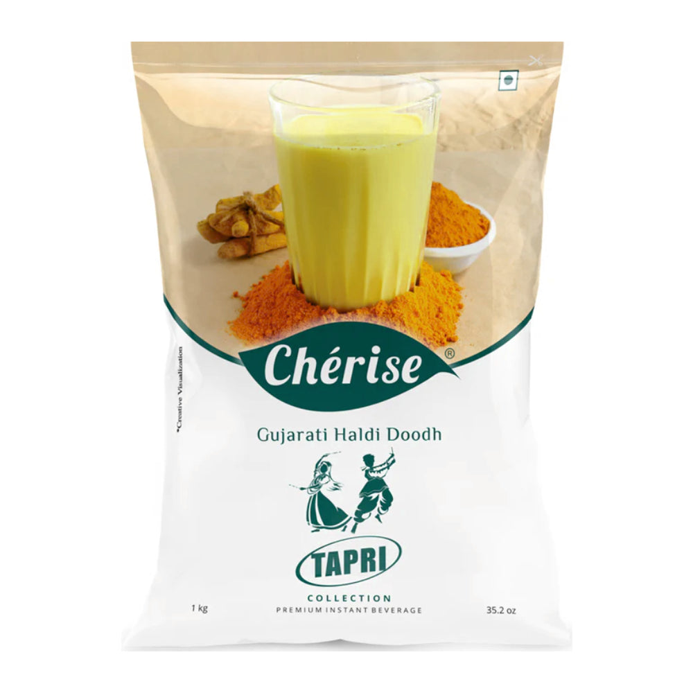 Cherise Tapri Premium Gujarati Haldi Doodh, Instant Milk Premix (1 Kg Pouch)