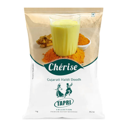 Cherise Tapri Premium Gujarati Haldi Doodh, Instant Milk Premix (1 Kg Pouch)