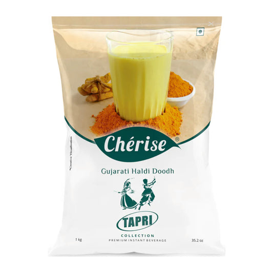 Cherise Tapri Premium Gujarati Haldi Doodh, Instant Milk Premix (1 Kg Pouch)