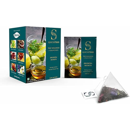 Cherise Specialiteas Oriental Secrets Honey Lemon Herbal Green Tea (2 g x 25 Pyramid Tea Bags)