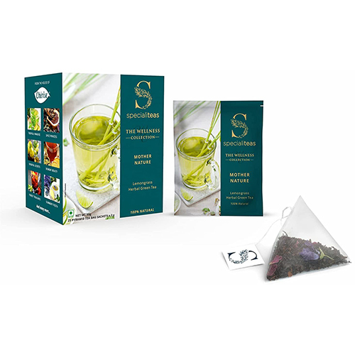 Cherise Specialiteas Mother Nature Lemongrass Herbal Green Tea (2 g x 25 Pyramid Tea Bags)