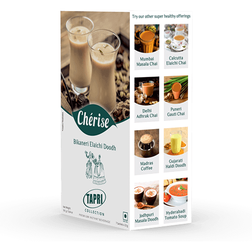 Cherise Tapri Premium Bikaneri Elaichi Doodh, Instant Milk Premix (23 g x 7 Sachets)