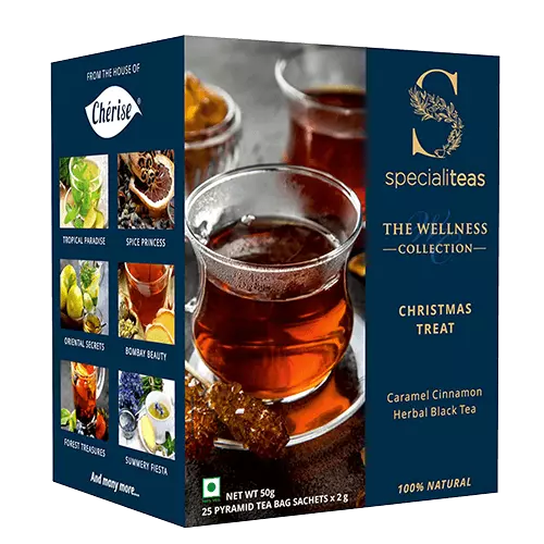 Specialiteas Christmas Treat Caramel Cinnamon Herbal Black Tea