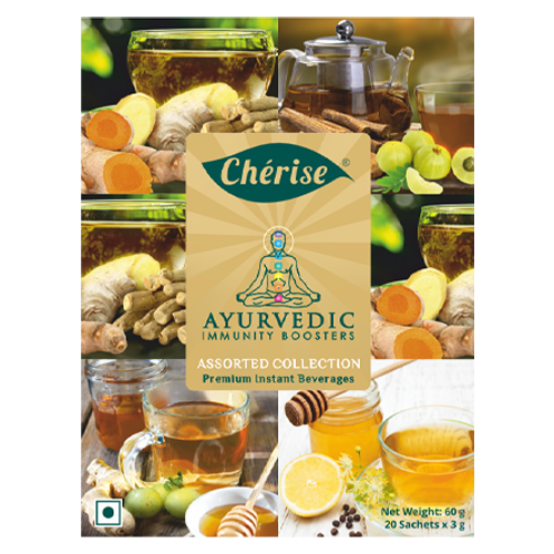 Cherise Herbal Ayurvedic Assorted Tea Collection Box (3 g x 20 Sachets)