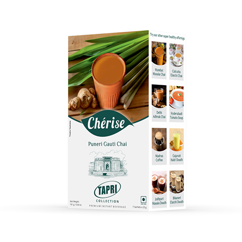 Cherise Tapri Premium Puneri Gauti Chai, Instant Tea Premix (23 g x 7 Sachets)