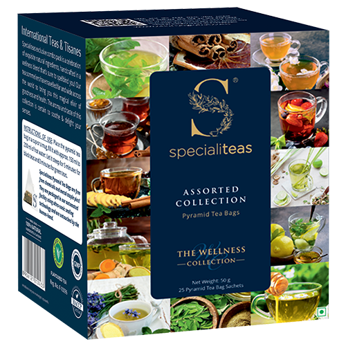 Cherise Specialiteas Assorted Black Teas and Green Teas (2 g x 25 Pyramid Tea Bags)