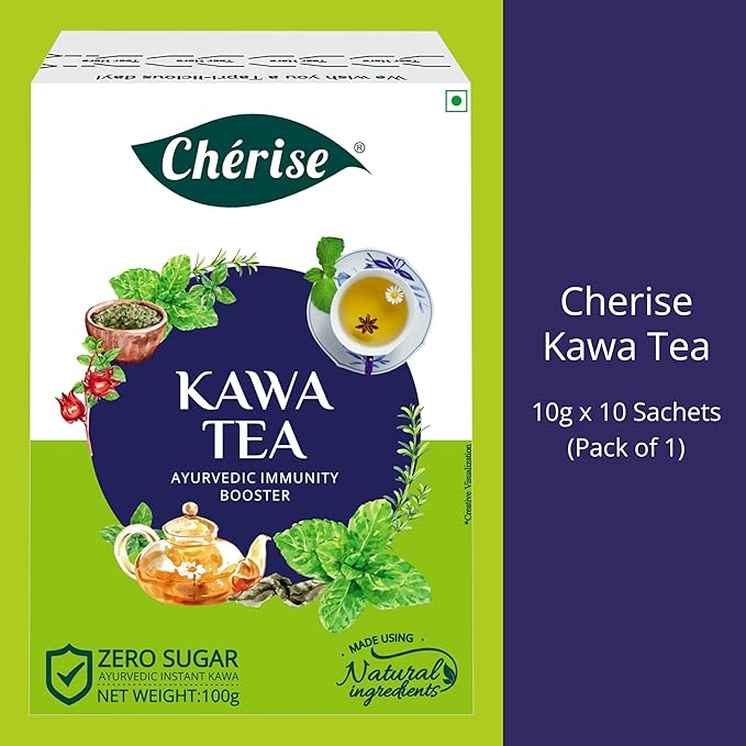 Cherise Kawa Tea - Detox Green Tea Drink, 10g x 10 Sachets