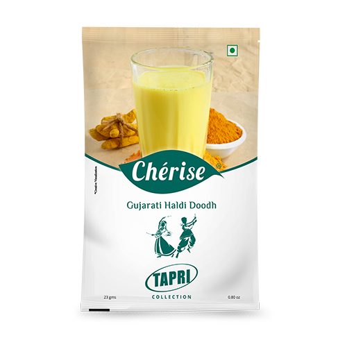 Cherise Tapri Premium Gujarati Haldi Doodh, Instant Milk Premix (23 g x 7 Sachets)