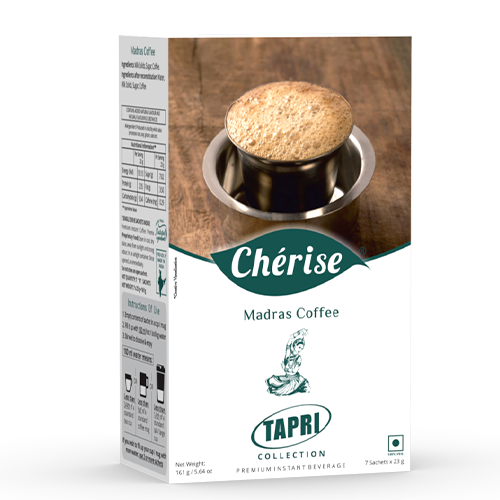 Cherise Tapri Madras Coffee (7 Sachets Pack) - Premium Instant Filter Coffee