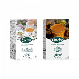 Cherise Tapri Combo of Premium Calcutta Elaichi Chai and Mumbai Masala Chai (23 g x 7 Sachets Each)