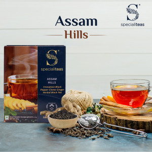 cherise-specialiteas-assam-hills-cinnamon-black-pepper-cloves-ginger-herbal-black-tea-25-tea-bags-x-2-gm-50-gm-100-natural-farm-fresh-range-of-exotic-teas-and-herbs