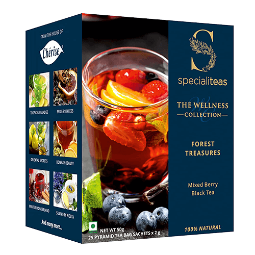 Cherise Specialiteas Forest Treasures Mixed Berry Black Tea (2 g x 25 Pyramid Tea Bags)