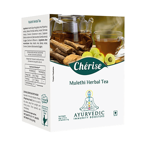 Cherise Mulethi Herbal Tea, Ayurvedic Immunity Booster (3 g x 20 Sachets)